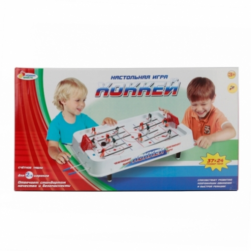 ИГРА НАСТОЛЬНАЯ "ИГРАЕМ ВМЕСТЕ" ХОККЕЙ 0701 В РУСС. КОР. 54*29 СМ