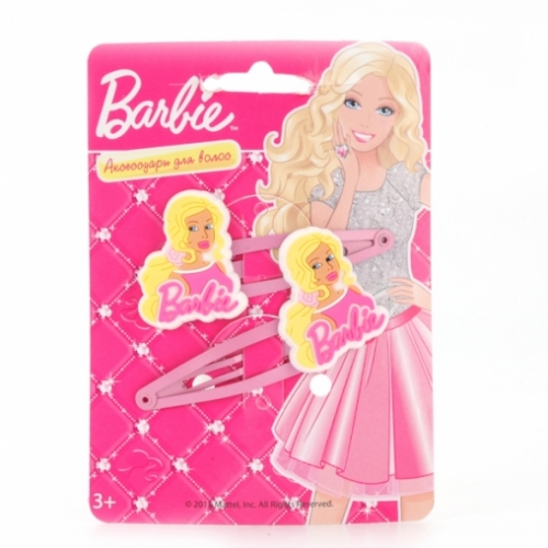 НАБОР ИЗ 2-Х ЗАКОЛОК ДЛЯ ВОЛОС "ИГРАЕМ ВМЕСТЕ" BARBIE артикул HC-BB-02