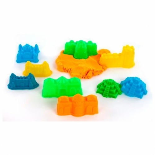 Игровой песок, 1500 г, формочки, в ассорт.