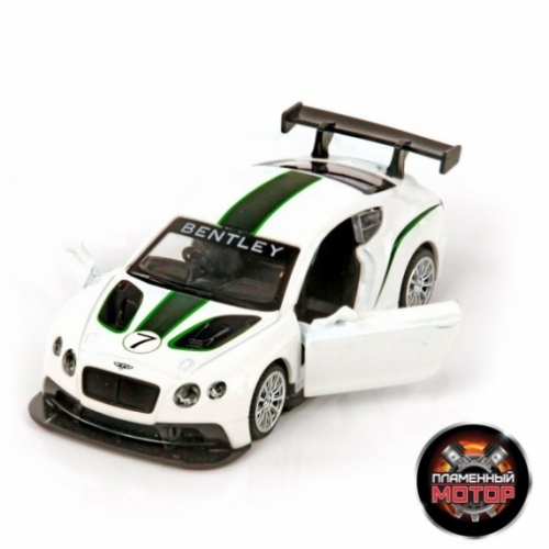 Машина мет. 1:43 Bentley Continental GT3, откр.двери, 12 см