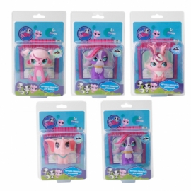 ФИГУРКА ДЛЯ ВАННОЙ "ИГРАЕМ ВМЕСТЕ" PET SHOP, ПВХ, В АССОРТ. НА БЛИСТЕРЕ (РУСС. УП.)