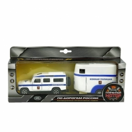Машина мет. ин. 1:34 Land Rover Конная полиция, откр.двери, 15 см, (26см)