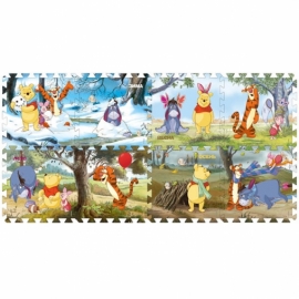 КОВРИК-ПАЗЛ "ИГРАЕМ ВМЕСТЕ" DISNEY ВИННИ 8 СЕГМЕНТОВ, КАЖДЫЙ 31.5*31.5 СМ В ПАК.