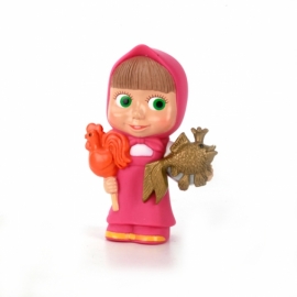 ФИГУРКА ДЛЯ ВАННОЙ "ИГРАЕМ ВМЕСТЕ" МАША С ЛЕДЕНЦОМ И РЫБКОЙ В СЕТКЕ (РУСС. УП.)
